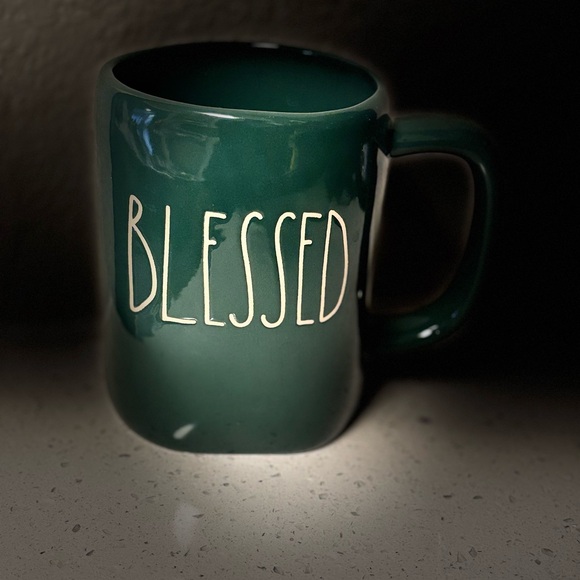 Rae Dunn Forest Green JOY Mug - Picture 2 of 4